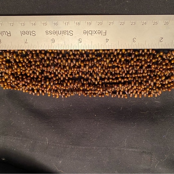 12 Stand Chocolate Seed Pearl Bracelet - Picture 3 of 5